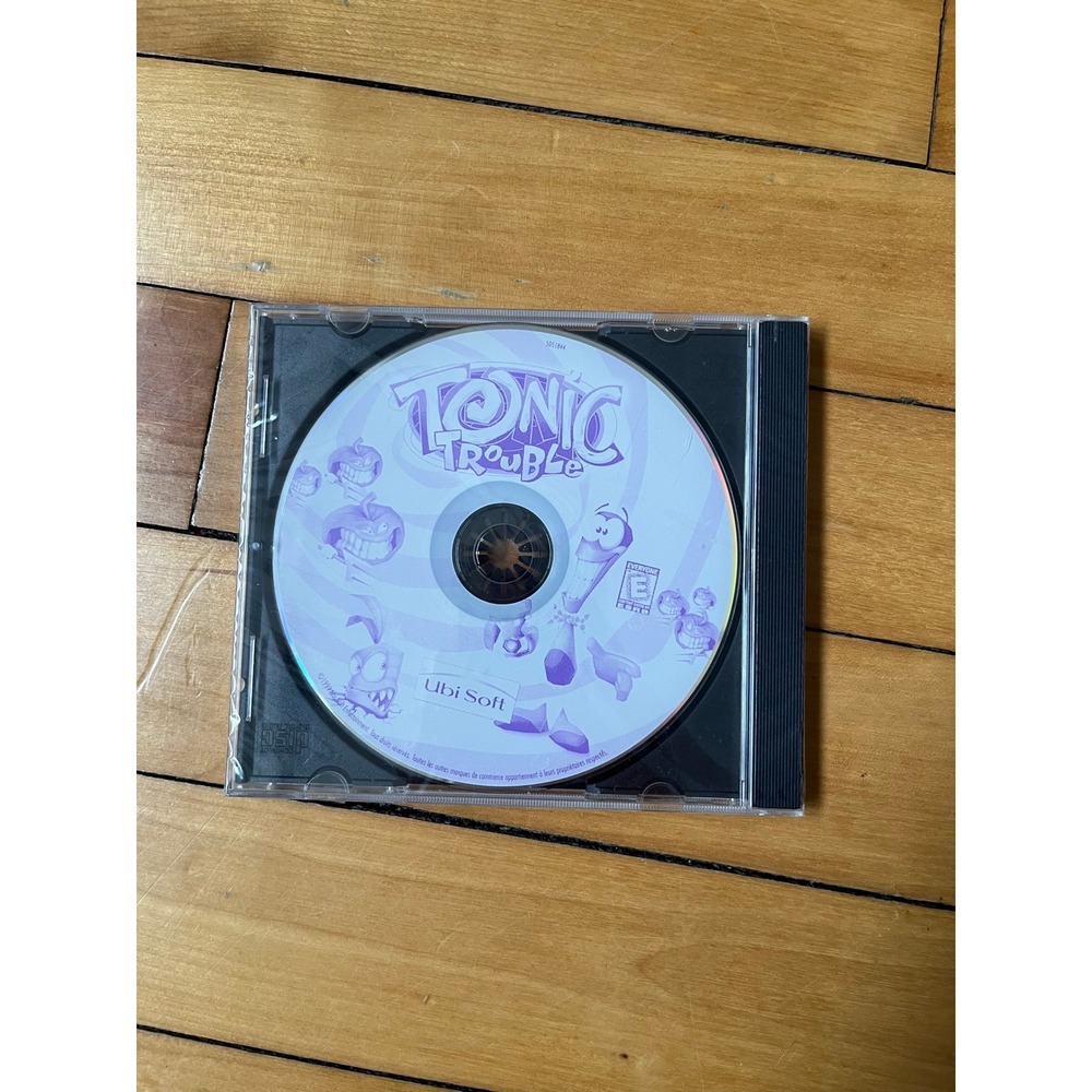 Tonic Trouble PC CD-ROM 1999 Ubi Soft Retro Action Platformer Video Game Disc